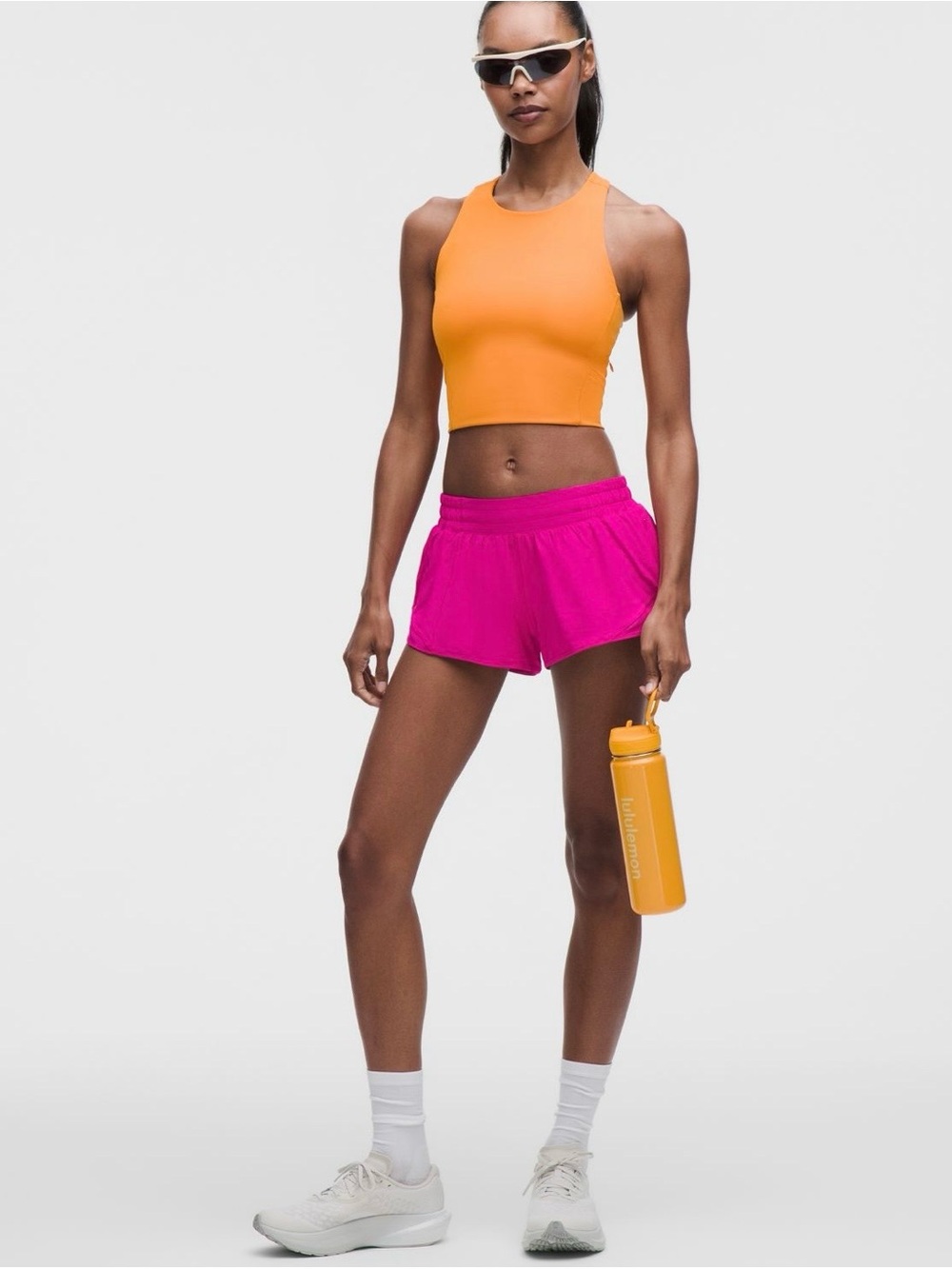 Hotty Hot Low-Rise Lined Shorts 2.5” pink flare